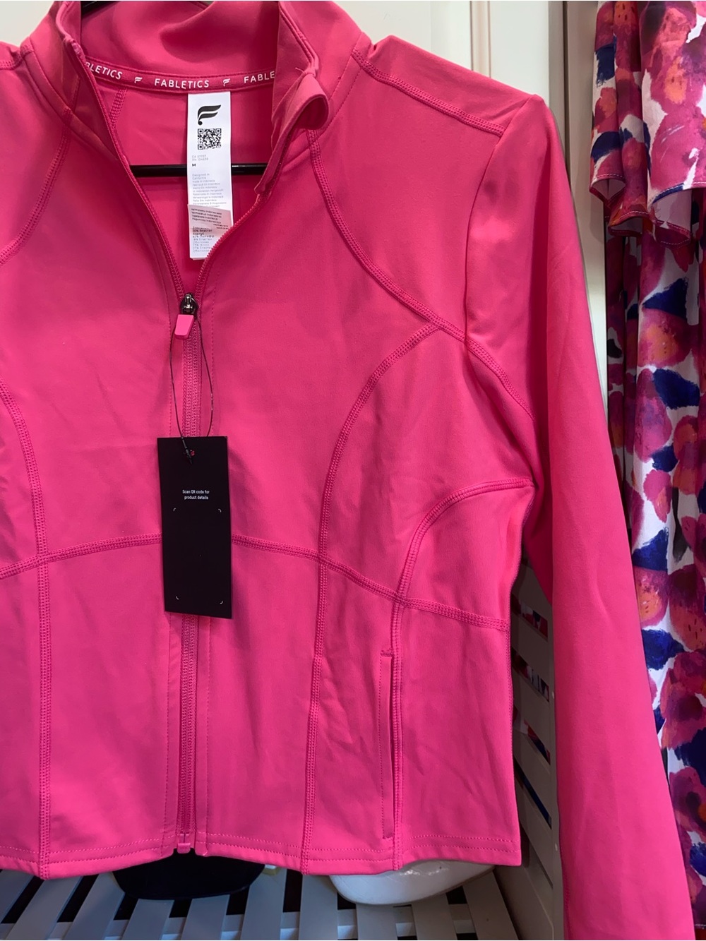 Fabletics Hot Pink Full-Zip Jacket - Picture 4 of 7